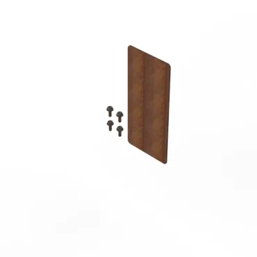 koppelplaat corten 10cm incl. schroeven 