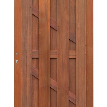 bangkirai charmant poort 20 100x180cm incl. slot en aanslaglat