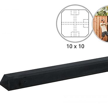 s1 t betonpaal mdk glad antraciet gecoat 10x10x280cm
