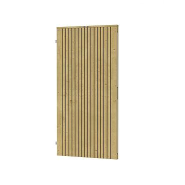 tuindeur elan vuren verticaal stalen frame 99x190cm passend met beslag w25850 