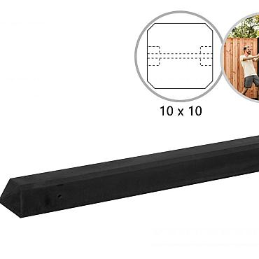 s1 betonpaal mdk glad antraciet 280x10x10cm