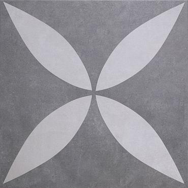geoceramica ambiente antracite flower 60x60x4cm