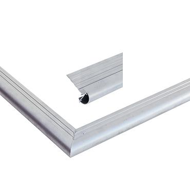 aluminium daktrim met kraalrand 26mm 2500mm