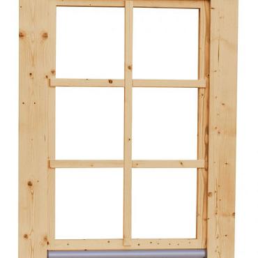 vuren draai  kiepraam blank met dubbelglas 84 4x120 4cm