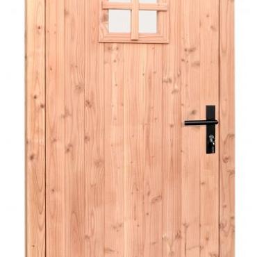 douglas enkele 1 ruits deur blank linksdraaiend 90x201cm