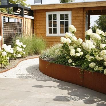 borderpaneel flex corten 220x28cm incl. bevestigen materiaal 