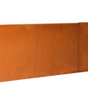 hoekstuk borderpaneel corten inwendig 15x28x15cm