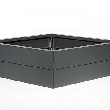 bloembak modulair antraciet 120x30x28cm