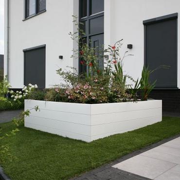 bloembak modulair wit 120x30x28cm