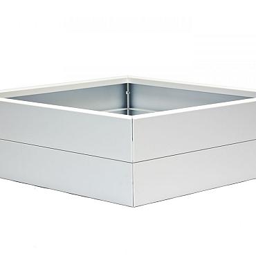 bloembak modulair wit 150x120x28cm