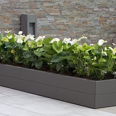 bloembak modulair taupe 150x30x28cm