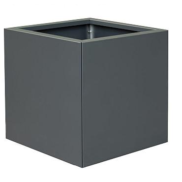 bloembak vlak antraciet 60x60x60cm