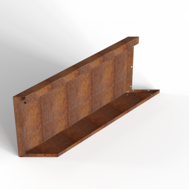 bloembak module parallel paneel e 90x42cm l