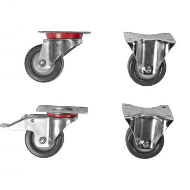 zwenkwielenset t.b.v. plantenbak vlak of modulair niet geschikt voor alle afmetingen 