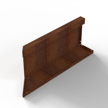 bloembak module inwendig hoekpaneel c 60x28cm r
