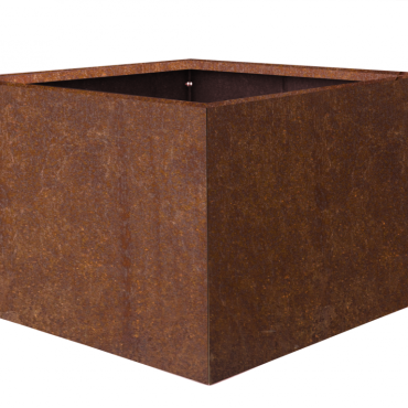 bloembak vlak corten 90x90x60cm