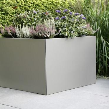 plantenbak vlak taupe 90x90x40cm