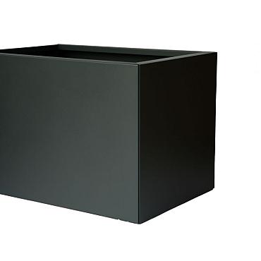 plantenbak vlak grafietzwart 90x90x60cm