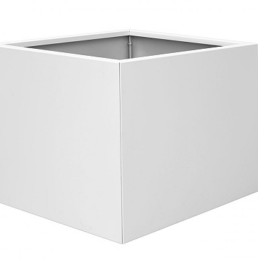 bloembak vlak wit 90x90x60cm