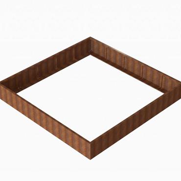 corten bloembak module 300x300x42cm