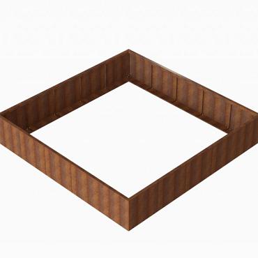 corten bloembak module 300x300x56cm