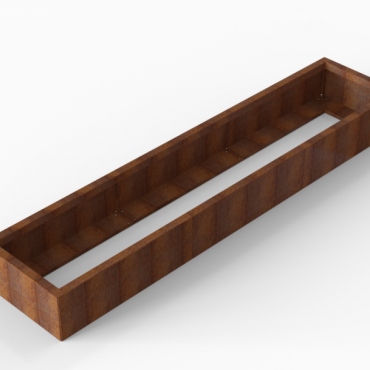 cortenbloembak module 60x270x28 cm