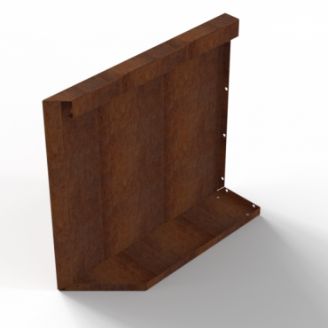 bloembak module uitwendig hoekpaneel b 60x56cm r