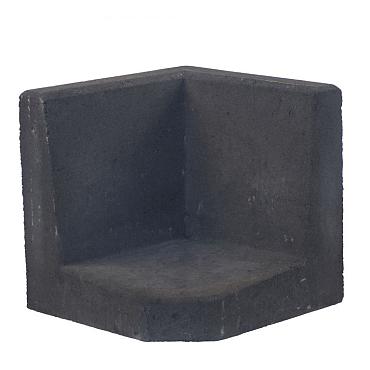l element hoekstuk zwart 40x40x40cm
