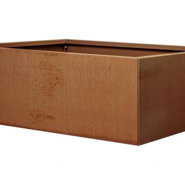 plantenbak vlak corten 90x300x60cm
