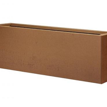 bloembak vlak corten 30x150x40cm