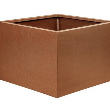bloembak vlak corten 60x60x40cm