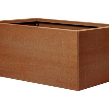 bloembak vlak corten 60x90x40cm