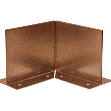 inwendige hoek double flg 10 cm   corten