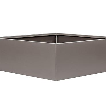 bloembak vlak taupe 150x150x40cm