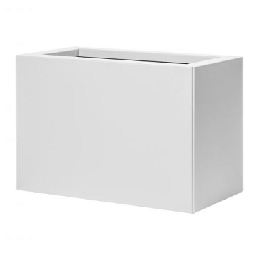 plantenbak vlak wit 60x30x80cm