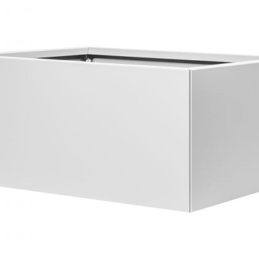 bloembak vlak wit 60x90x40cm