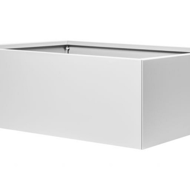 bloembak vlak wit 150x300x40cm