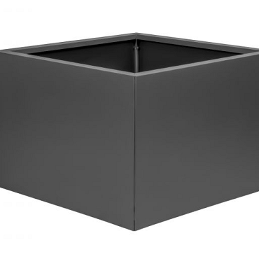 bloembak vlak antraciet 60x60x60cm