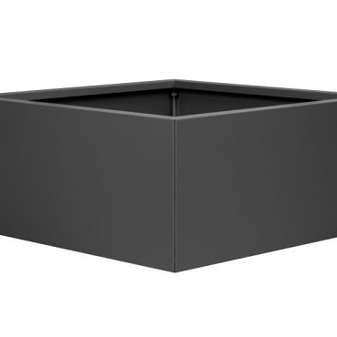 bloembak vlak antraciet 90x90x40cm
