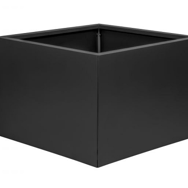plantenbak vlak grafietzwart 60x60x60cm