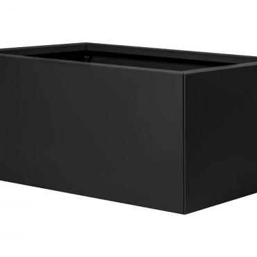 plantenbak vlak grafietzwart 90x60x80cm