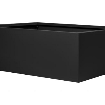 bloembak vlak grafietzwart 90x300x60cm