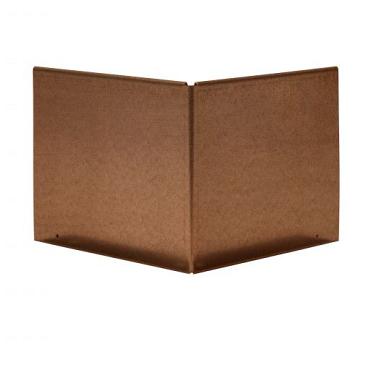 hoekstuk kantopsluiting corten uitwendig single flex 10cm