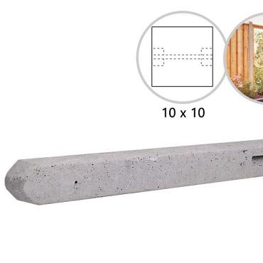 s3 betonpaal grijs rechtscherm 10x10x310cm