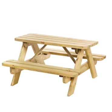 junior picknicktafel bj rn groen ge mpregneerd bladmaat 90x38 5cm