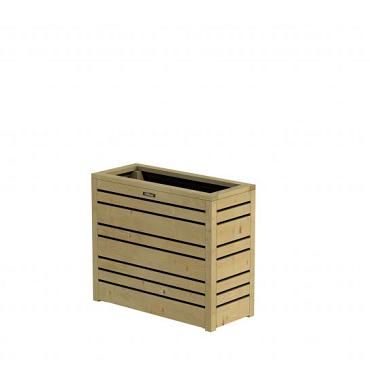 bloembak flux 60 excellent groen ge mpregneerd 70x30x60cm