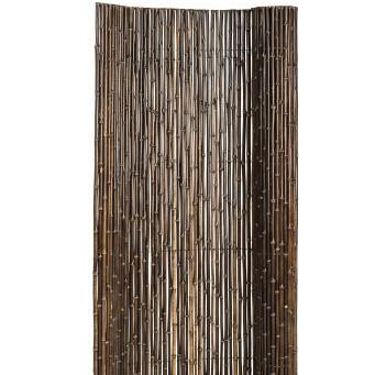 bamboescherm op rol zwart 180x180cm