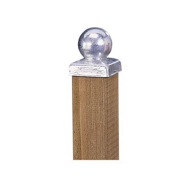 paalornament bol op plaat verzinkt 7x7cm