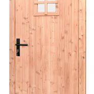 douglas 1 ruits enkele deur blank rechtsdraaiend zwart beslag 90x201cm