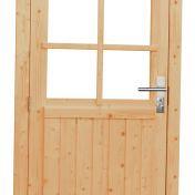 vuren enkele 6 ruits deur blank rechtsdraaiend 90x201cm